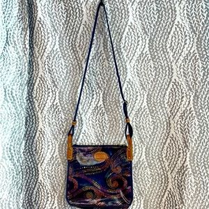 Fossil Crossbody Purse w/Confetti Swirl design